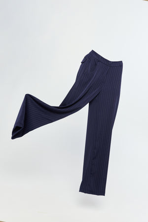 Calça Finesse Risca de Giz Blu