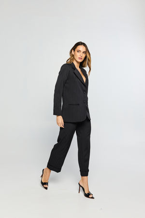 Calça Dritto Risca de Giz Nero
