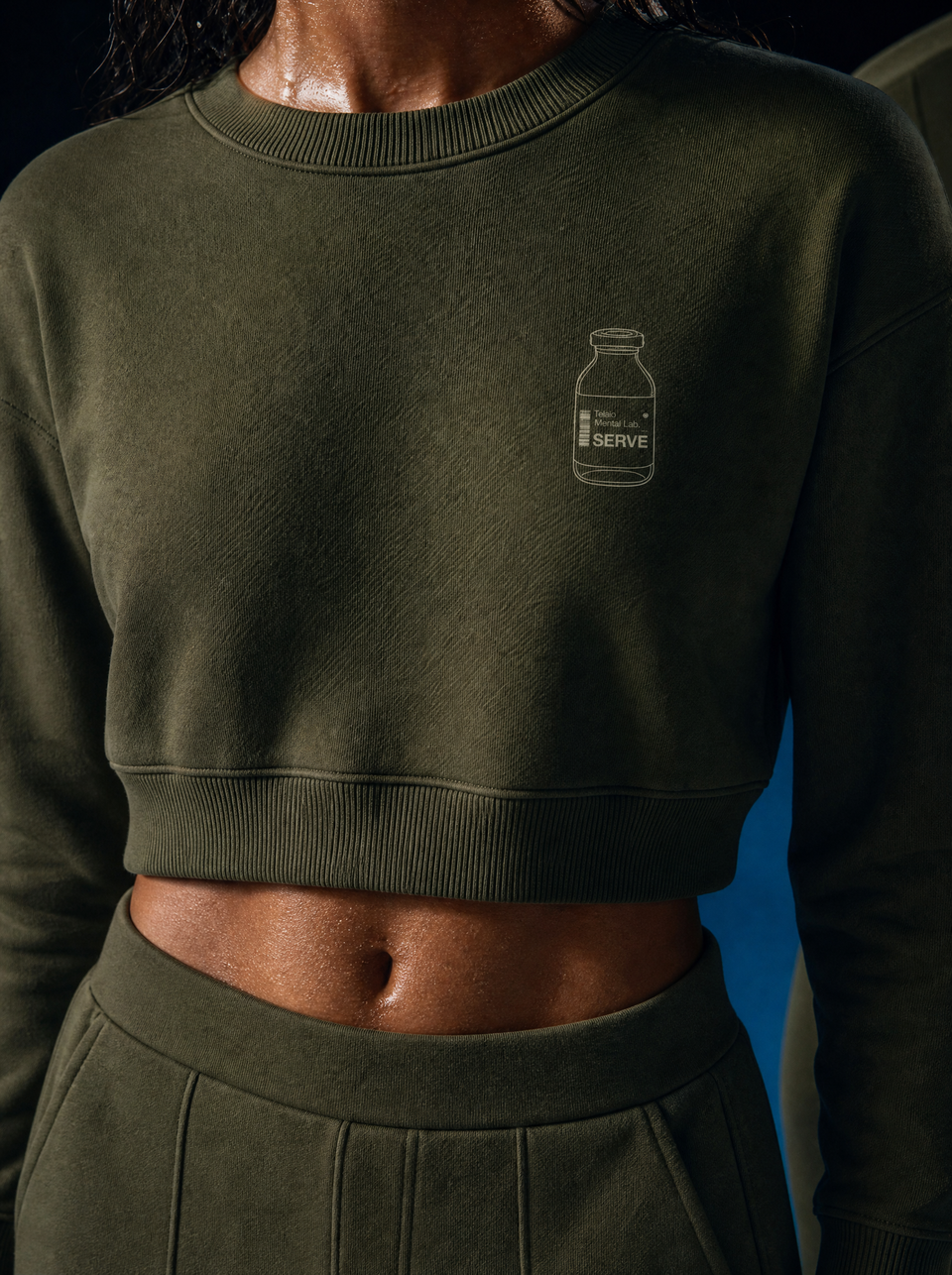 Moletom Feminino Crop SERVE