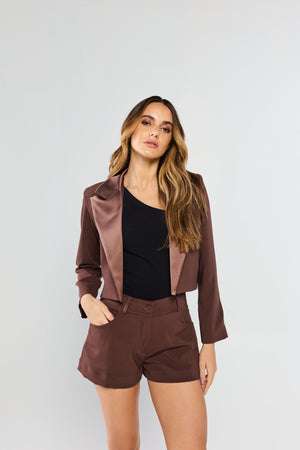 Blazer Lusso Marrom Scuro