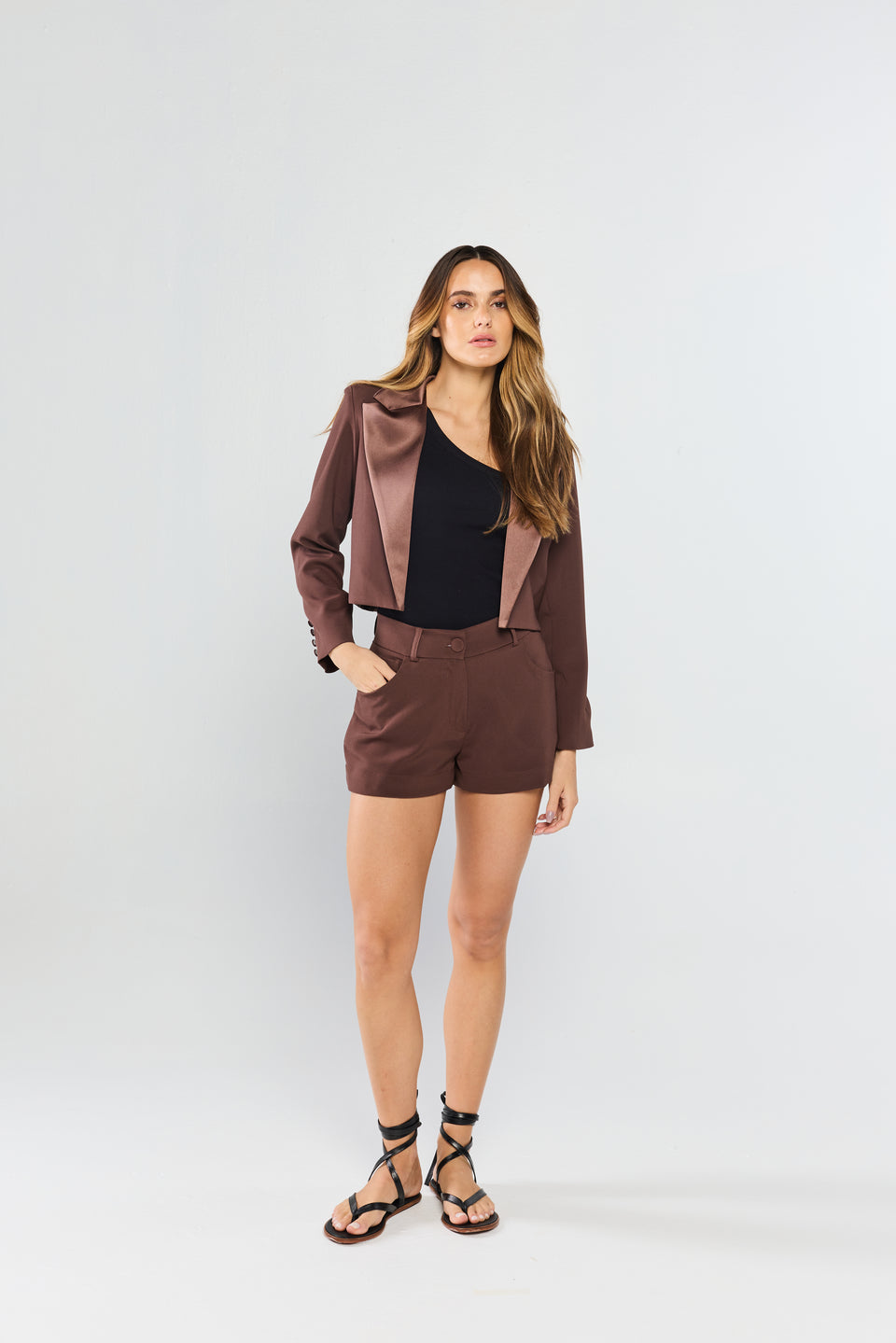 Blazer Lusso Marrom Scuro