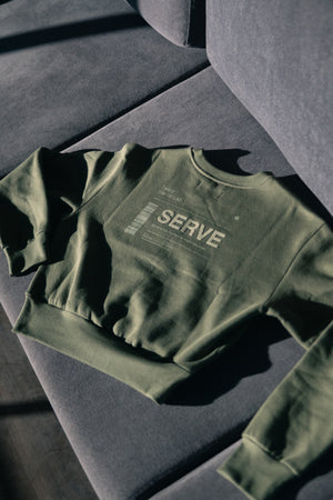 Moletom Feminino Crop SERVE