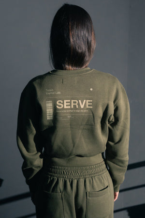 Moletom Feminino Crop SERVE