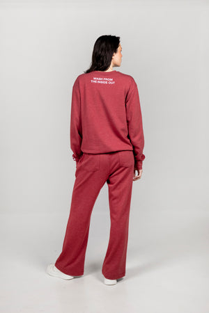 Calça Avra Velvet Rouge